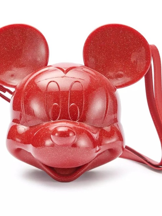 Loungefly Handbags - Red Glitter Mickey Mouse Crossbody Loungefly Bag
